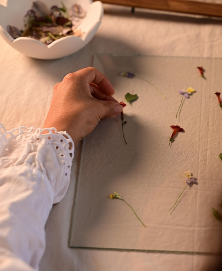 Paintings with Pressed Flowers