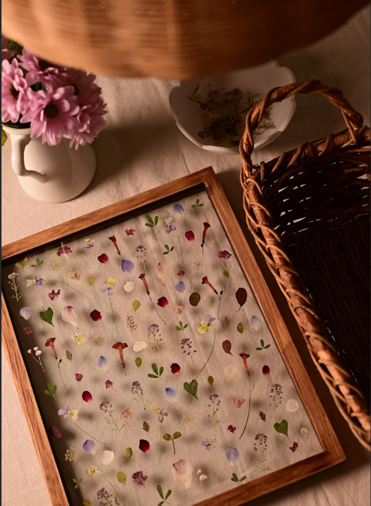 Paintings with Pressed Flowers